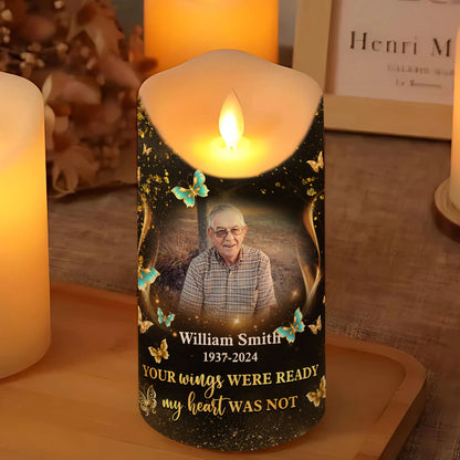 Your Light Will Always Shine In My Heart - Personalized Flameless LED Candle