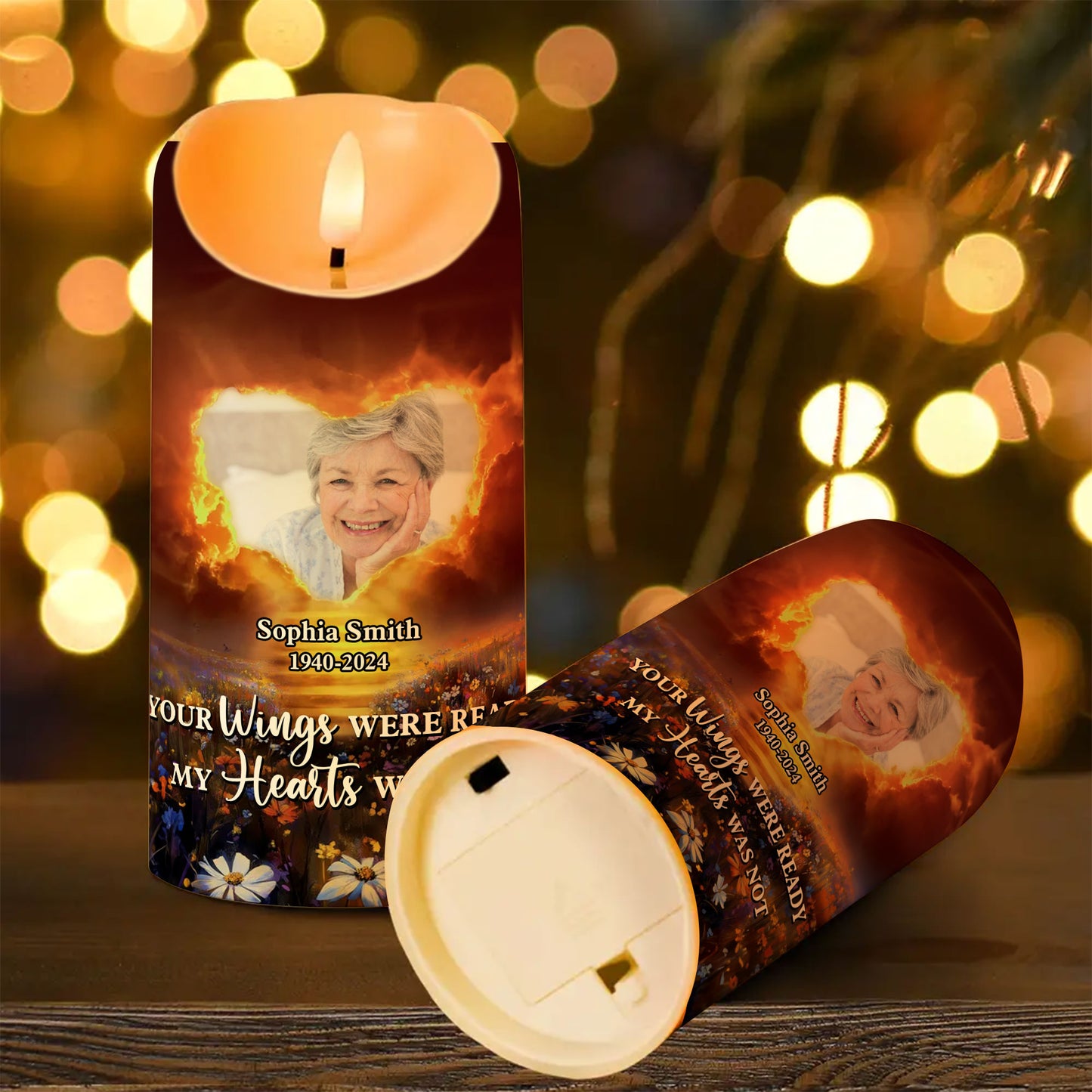 My Favorite Hello Custom Memorial Candle - Personalized Flameless LED Candle