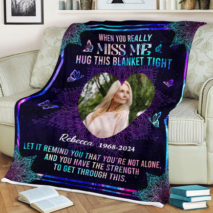 You Have The Strength To Get Through This Memorial - Remembrance Gift - Memorial Personalized Custom Blanket - Christmas Gift, Sympathy Gift