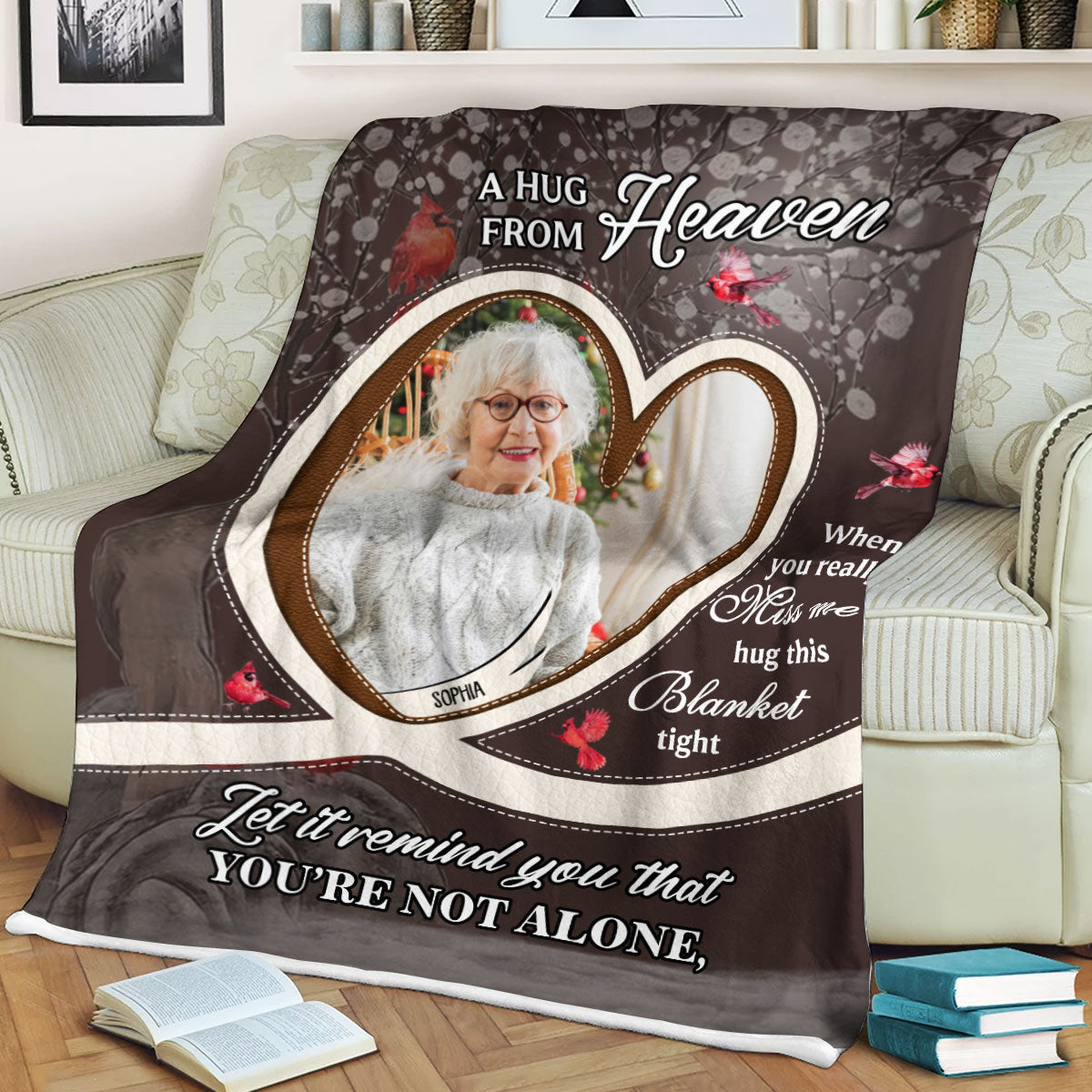 Let It Remind You Blanket Memorial - Remembrance Gift - Memorial Personalized Custom Blanket - Christmas Gift, Sympathy Gift