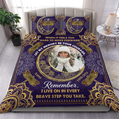 Every Brave Step You Take. Personalized Custom Bedding Set - Christmas Gift, Sympathy Gift