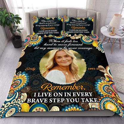 Peace Hug You Day and Night - Memorial Personalized Custom Bedding Set - Christmas Gift, Sympathy Gift