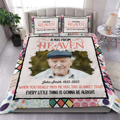 Hug Me Personalized Custom Bedding Set - Christmas Gift, Sympathy Gift