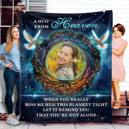 Let It Remind You Blanket Memorial - Remembrance Gift - Memorial Personalized Custom Blanket - Christmas Gift, Sympathy Gift