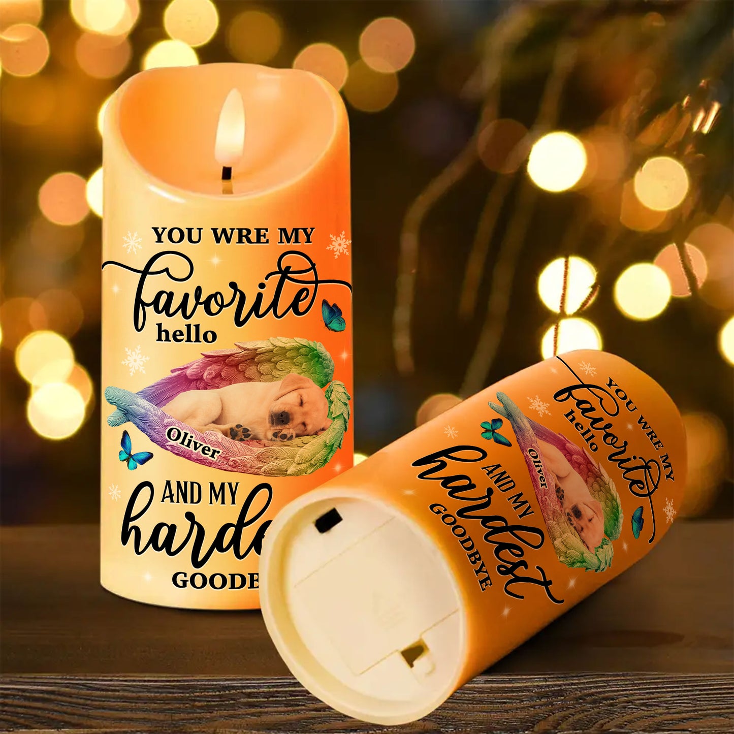 If Love Could Have Saved You - Personalized Flameless LED Candle