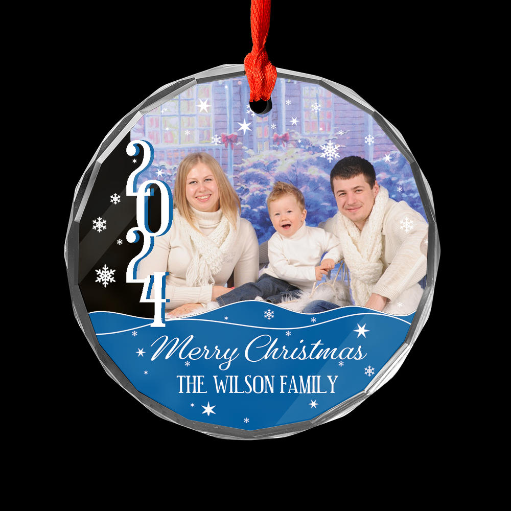 Our Family - Personalized Custom Glass Ornament - Ornament Gift