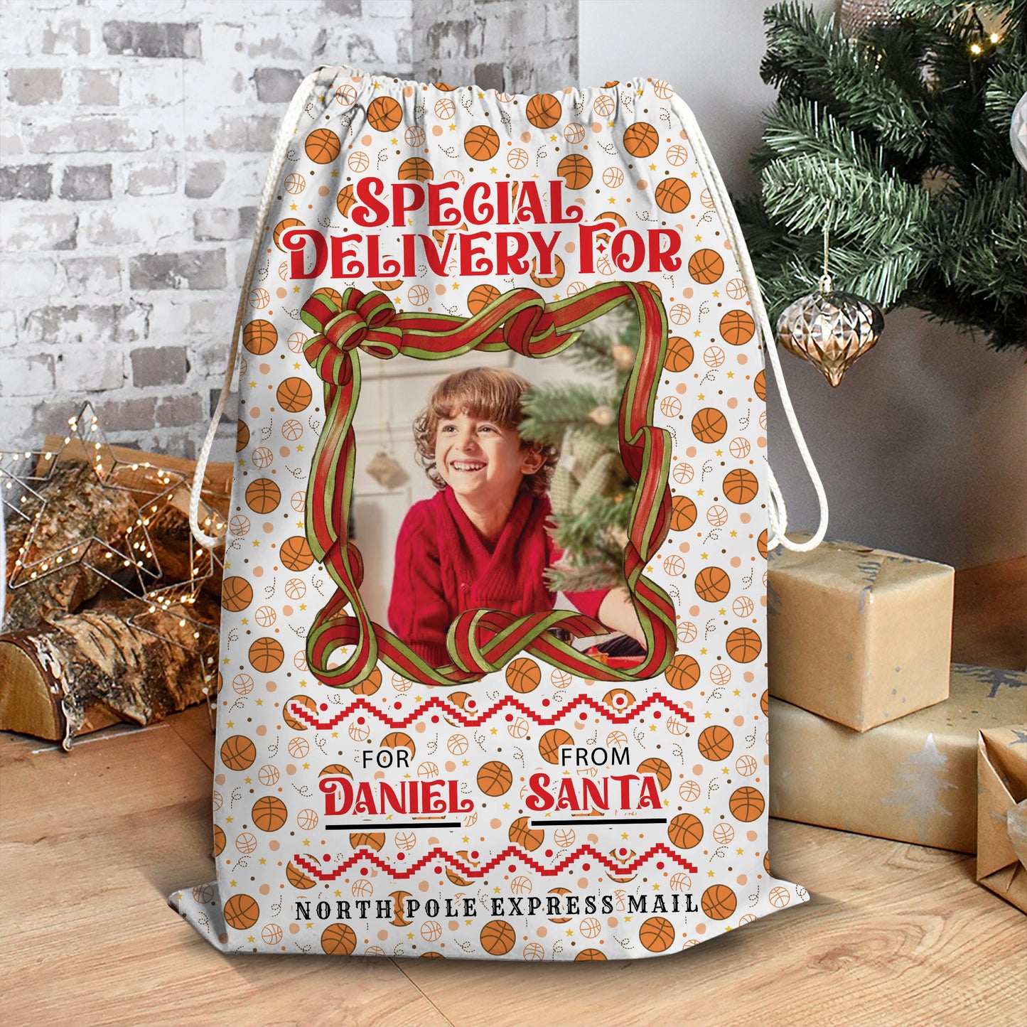 Special Delivery My Hobby Christmas Bag Custom Photo - Christmas Family Gift - Personalized Christmas Sack - Custom Christmas Bag