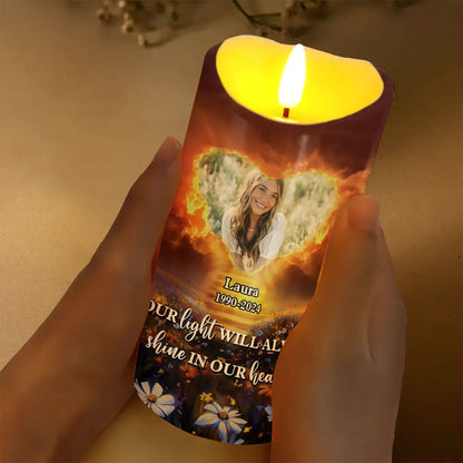 My Favorite Hello Custom Memorial Candle - Personalized Flameless LED Candle