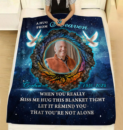 Let It Remind You Blanket Memorial - Remembrance Gift - Memorial Personalized Custom Blanket - Christmas Gift, Sympathy Gift