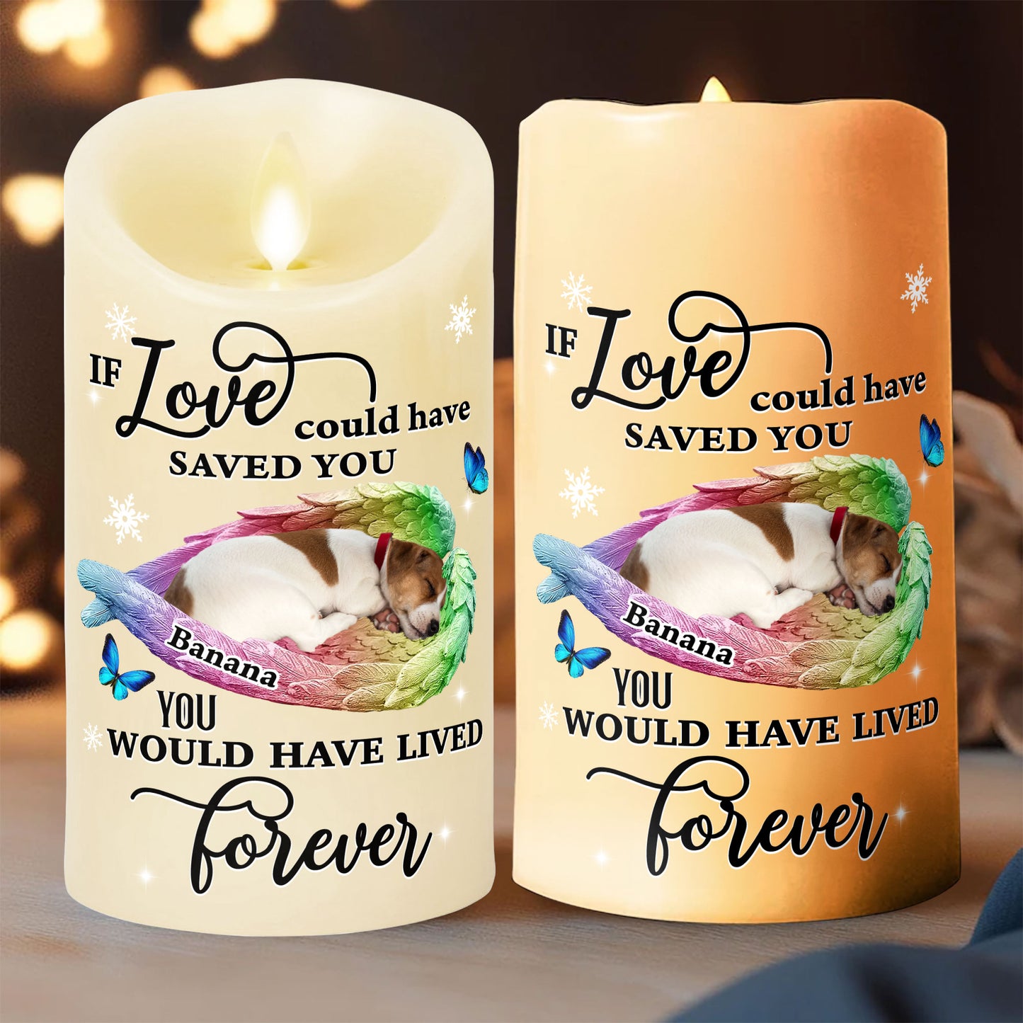 If Love Could Have Saved You - Personalized Flameless LED Candle