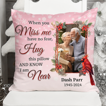 I Am Near I'm Sending You My Love and Hug - Personalized Custom Throw Pillow