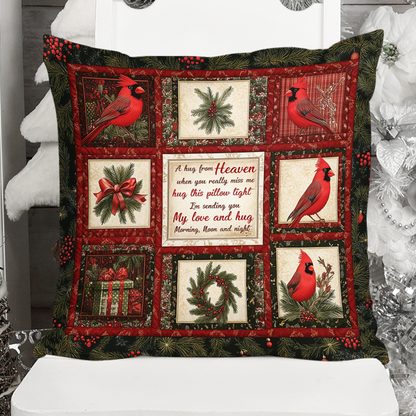 A Hug From Heaven Cardinal Pillow - Throw Pillow