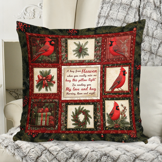 A Hug From Heaven Cardinal Pillow - Throw Pillow