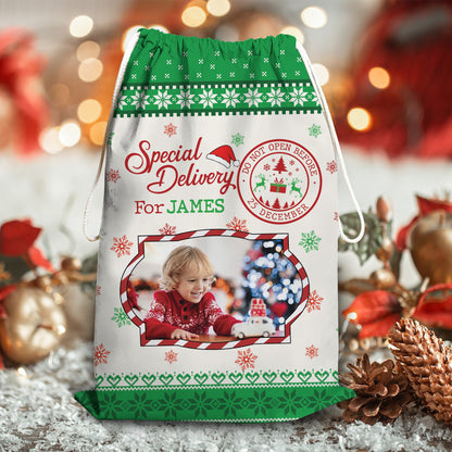 Special Delivery - Christmas Family Gift - Personalized Christmas Sack - Custom Christmas Bag